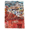"Temple of Flames" 2006 70 x 100 cm, mixed media on lokta paper