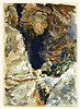"Captured Demoness" 2008 
50 x 70 cm, mixed media on cotton