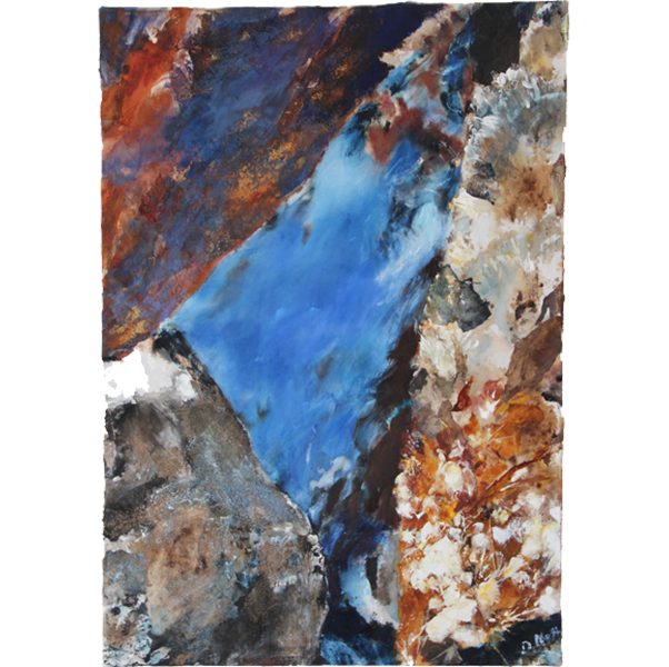 Hippo 2011 70 x 100 cm, mixed media on cotton