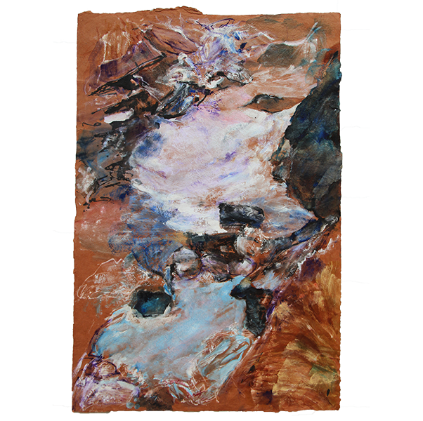 Riverbed in the Wild I
2007
50 x 75 cm, mixed media on lokta paper