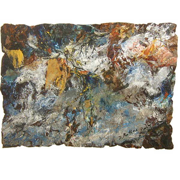 Wild Water and 
Prayer Flags
2006
55 x 42 cm, on lokta paper